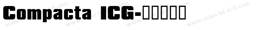Compacta ICG字体转换